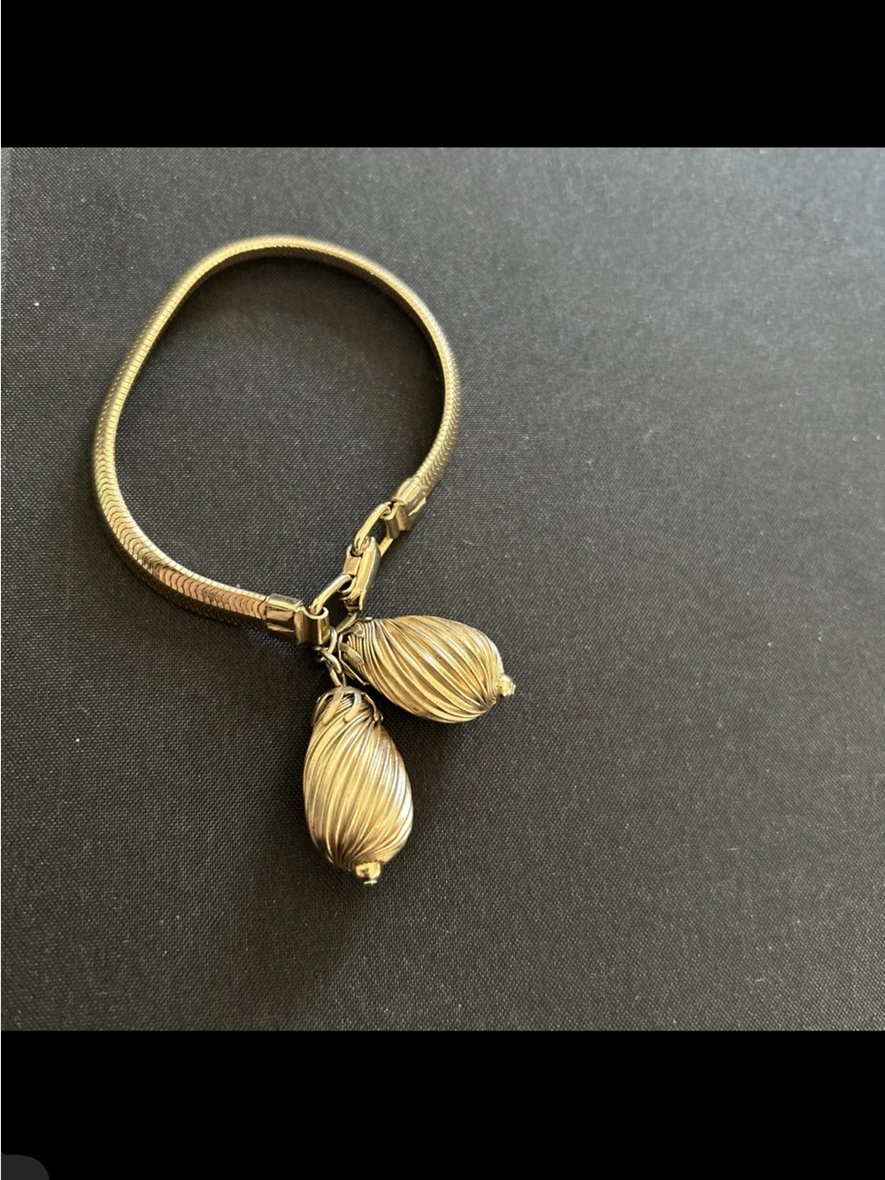 Vintage Coro Gold-Tone Pendant Charm Bracelet - Gold